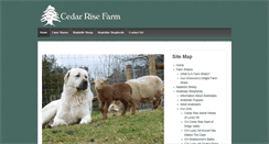 Desktop Screenshot of cedarrisefarm.com